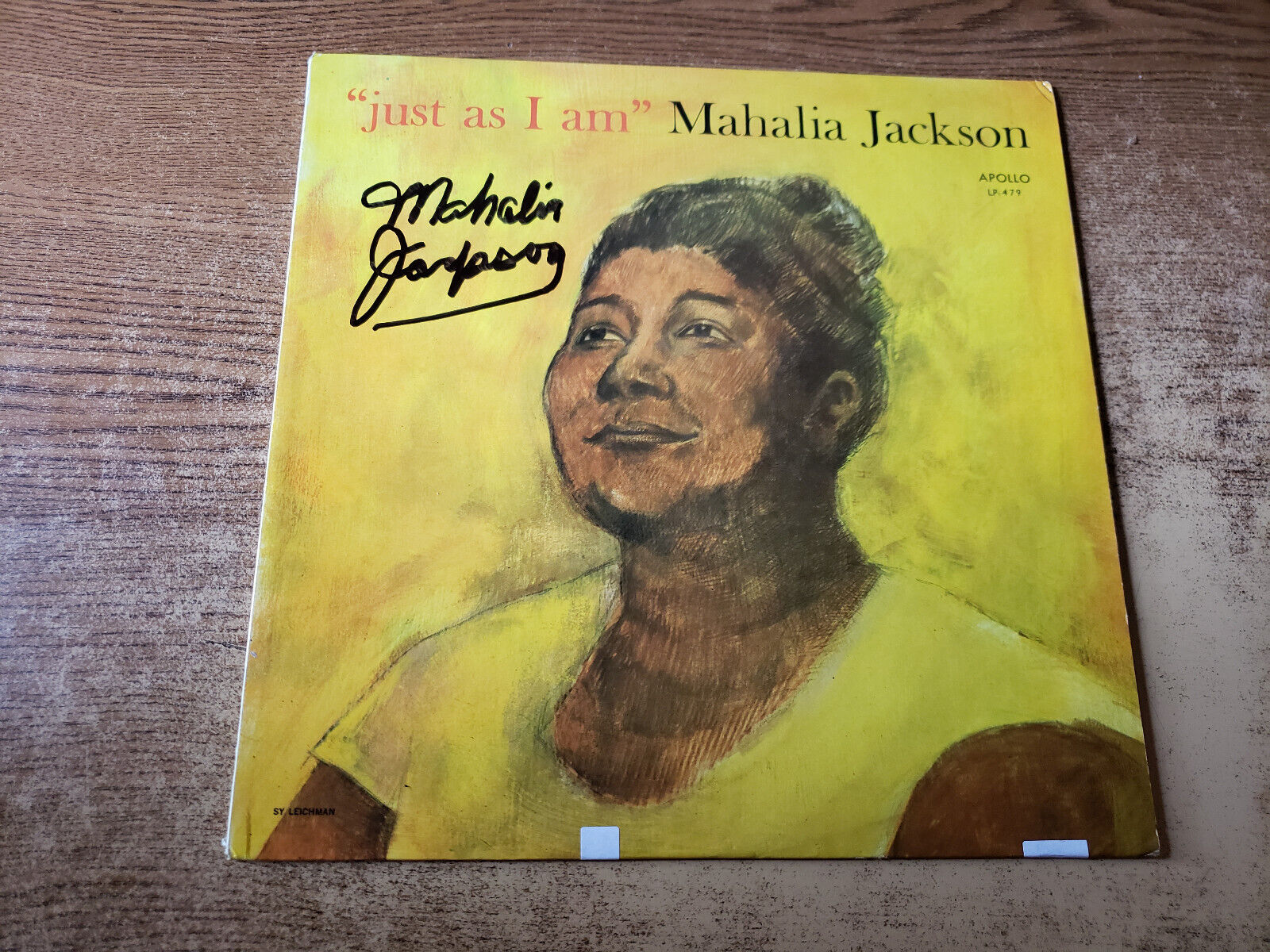 SIGNED 1960s EXCELLENT Mahalia Jackson – Just As I Am 479 LP33