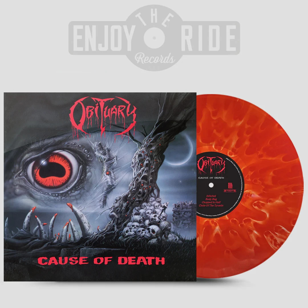 Obituary Cause of Death Vinyl Record Ruby Ghost Limited to 300 NOT Morbid Angel