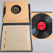   8 Vintage 78 RPM Records in Storage Album – Big Band & Dance Orchestras picture