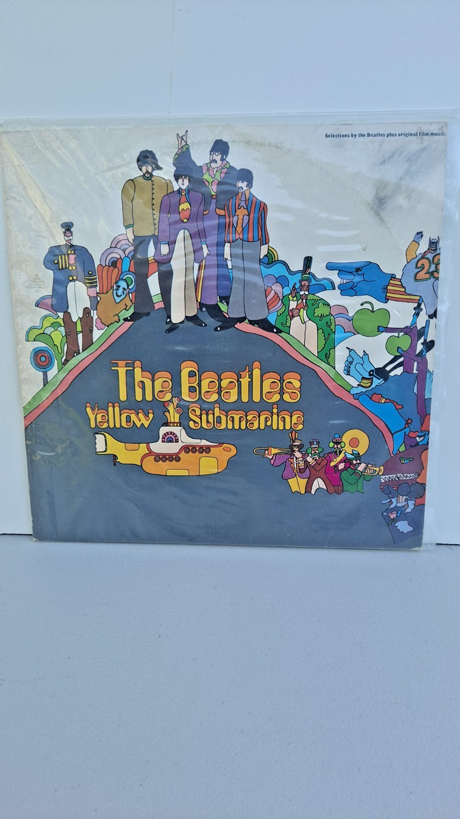 Rare/ Coll: 1969 1st Ed (SW-153) The Beatles Yellow Submarine Apple Vinyl Record