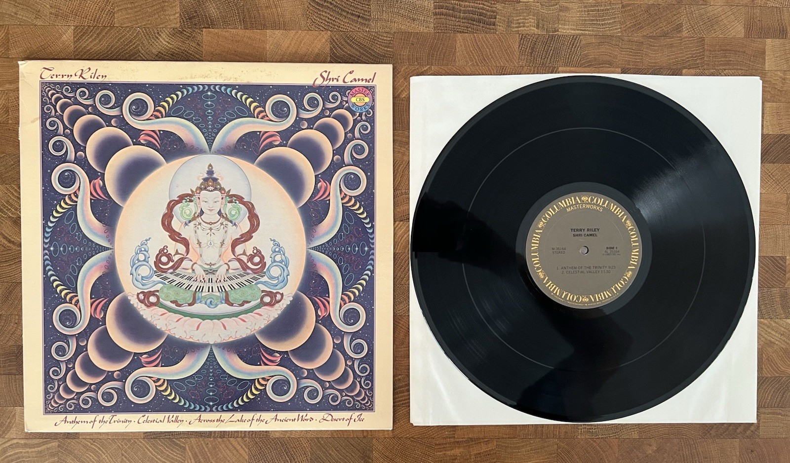 TERRY RILEY SHRI CAMEL CBS MASTERWORKS M35164 LP Vinyl VG+/VG - 1980 Original