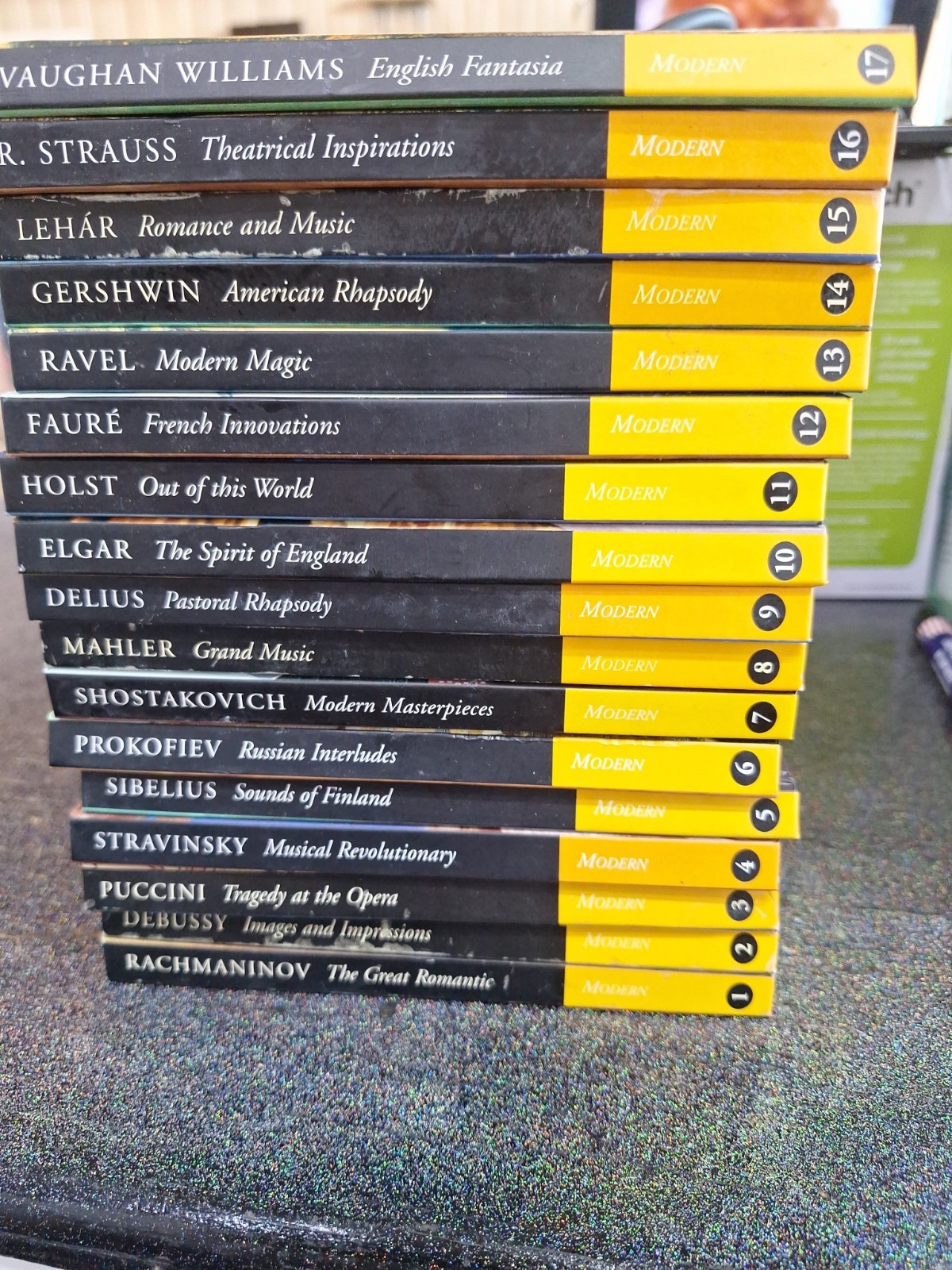 Classic Composers CDs 1-17 W/ Books Lehar,Ravel,Puccini,Holst, Elgar