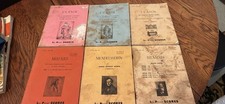 Vintage Set Of 6 Miniature Lea Pocket Scores. Mozart, Bach, Brahms, Mendelssohn picture