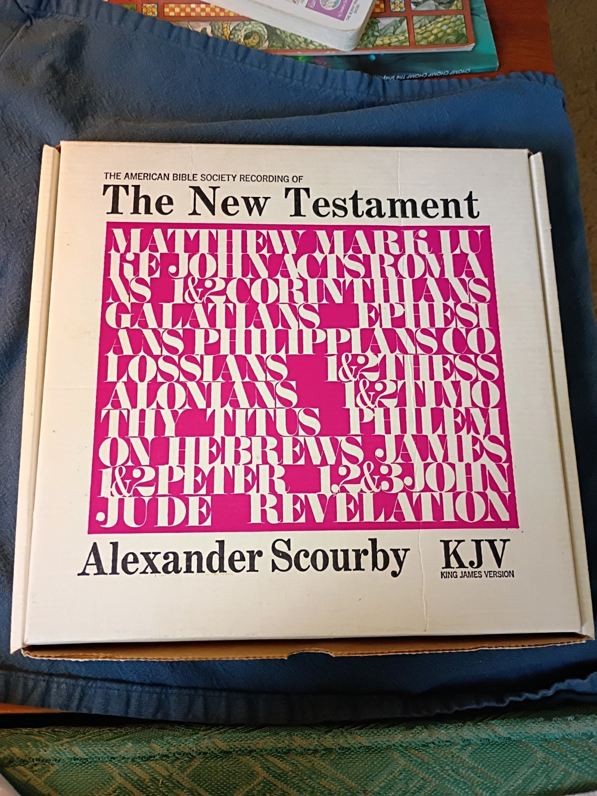 American Bible Society Alexander Scourby KJV New Testament King James LP Records