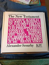 American Bible Society Alexander Scourby KJV New Testament King James LP Records picture