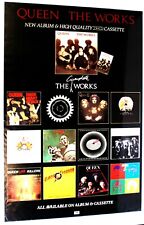 Queen Freddie Poster EMI UK Promo The Works LP/The Complete Works Boxset 1985 picture