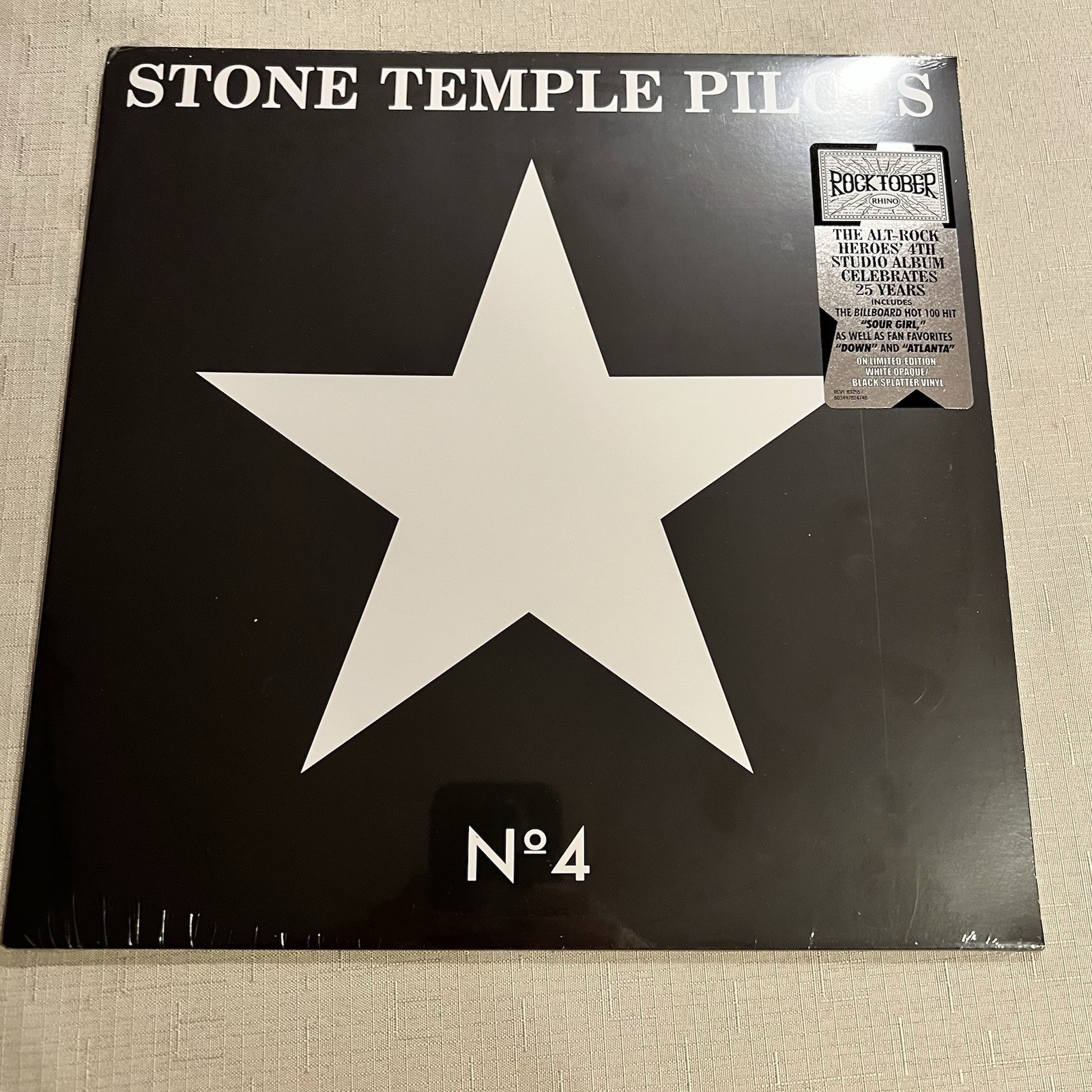 Stone Temple Pilots : Nº4 (2024 Rocktober White/Black Splatter Vinyl LP) NEW