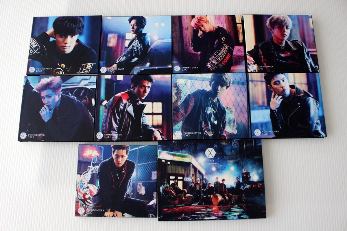 FULL SET x10 EXO Coming Over Limited edition Japan CD Member+DVD NO PHOTOCARD
