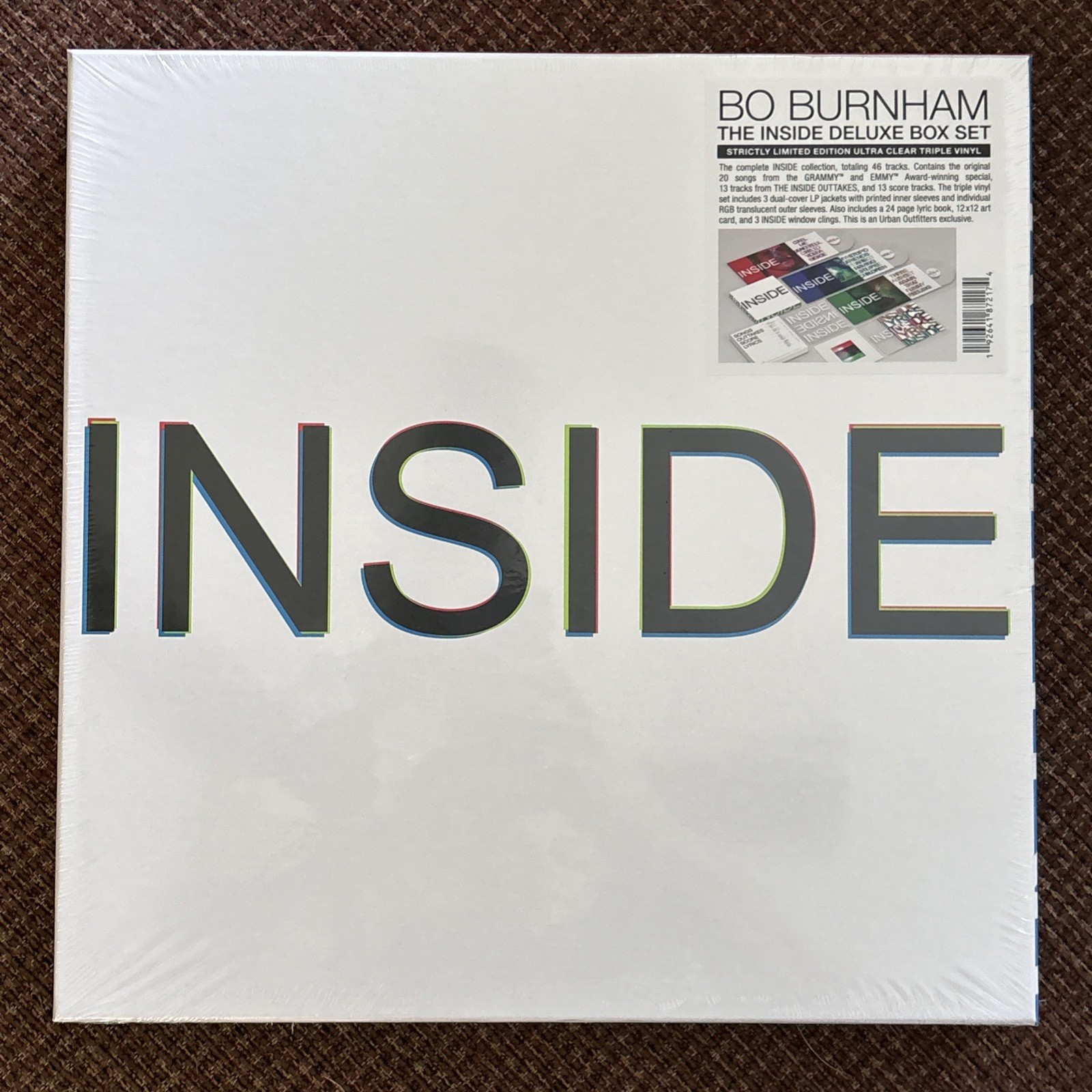 Bo Burnham Inside: Deluxe Ultra Clear Limited Deluxe Edition 3XLP
