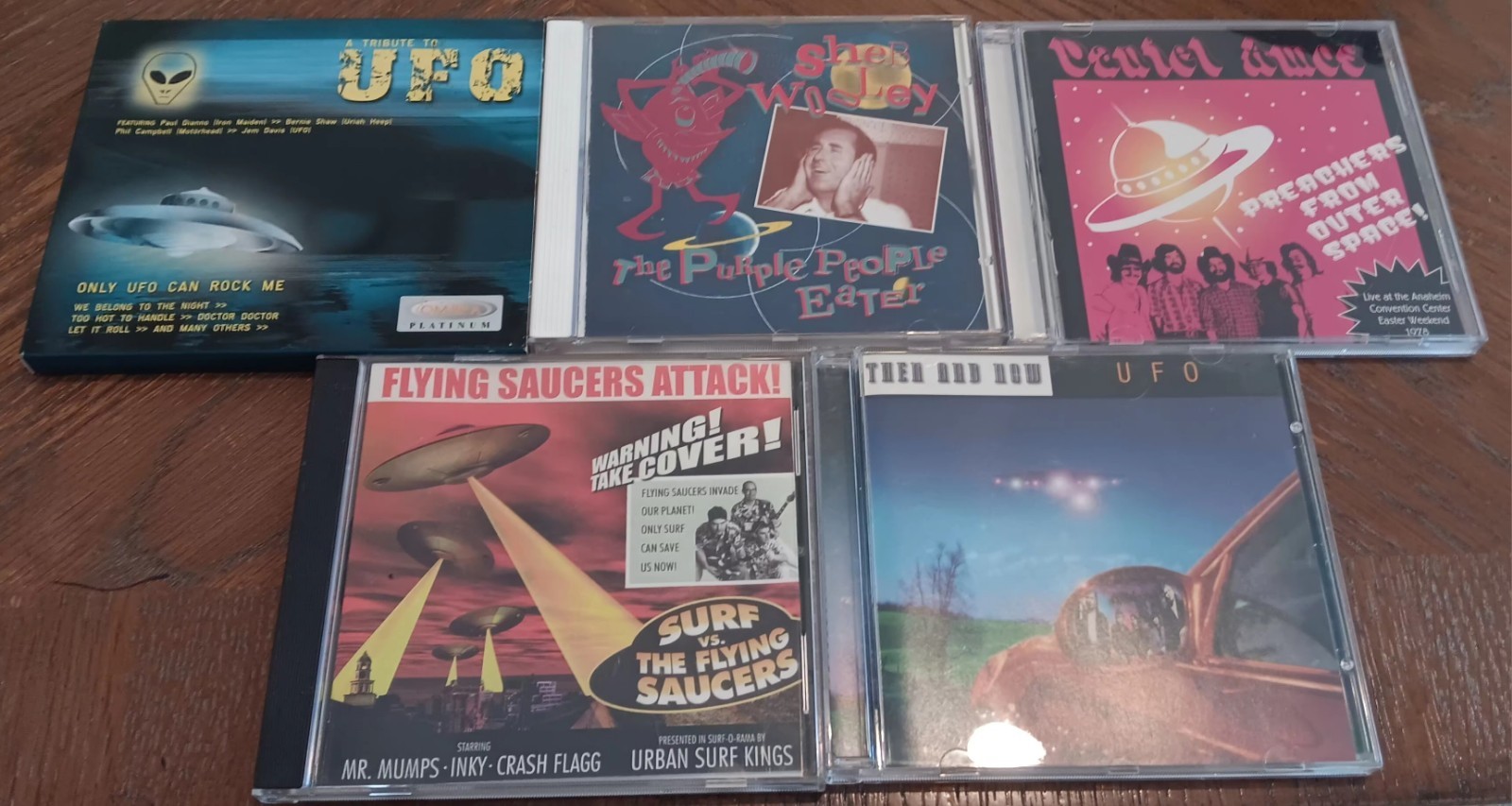 UFO 5 CD Lot only Ufo Can Rock Me Surf Vs The Flying Saucers Purple People Eater