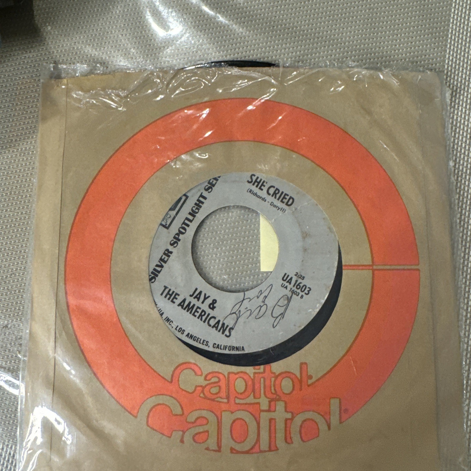 Jay And The Americans - She Cried/ Tonight - 1961-62 Original 45 (box32)