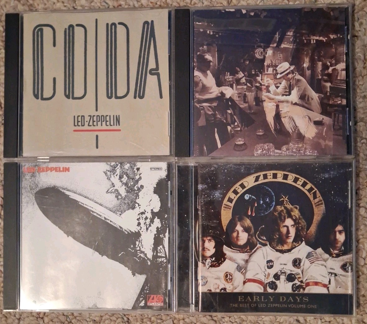 4x CDs Led Zeppelin– Coda, In Through The Out Door, Self Titled (1), Early Days