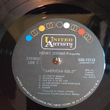 United Artists Henry Jerome American Gold LP Black Vinyl Stereo SQB-93113 picture