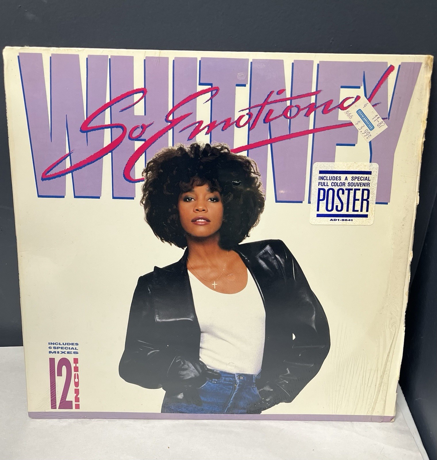 Whitney Houston So Emotional 12” Vinyl LP Record