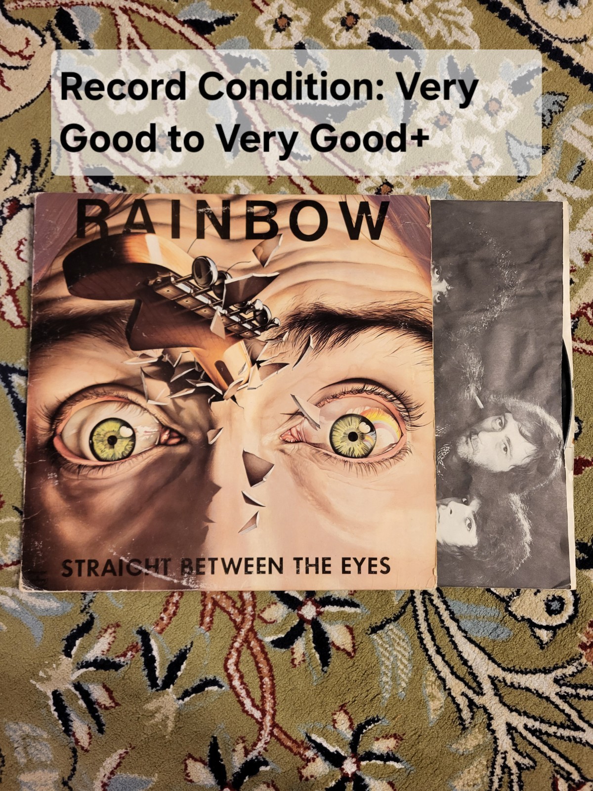 Rainbow Straight Between The Eyes 1982 Mercury SRM-1-4041  Vinyl LP VG to VG+