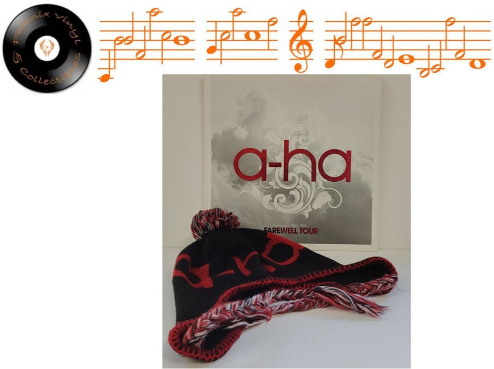 A-Ha Ending On A High Note Farewell Tour Concert Programme Signed + Wooly Hat