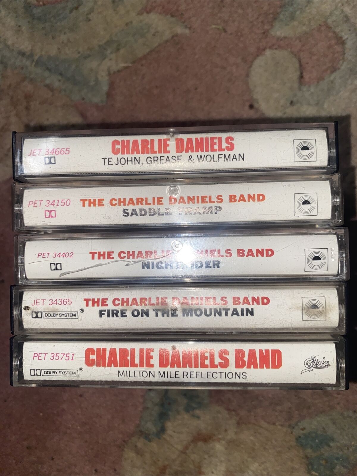 Charlie Daniels Band Cassette Lot Of 5