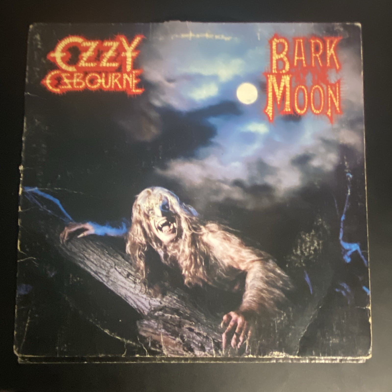 Ozzy Osbourne Bark at the Moon Cardboard & Inner liner Early pressing With Vinyl