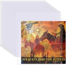 30 PLASTIC OUTER SLEEVES VINYL RECORD LP ALBUM PLASTIC COVERS USA UPGRADED NEW** picture