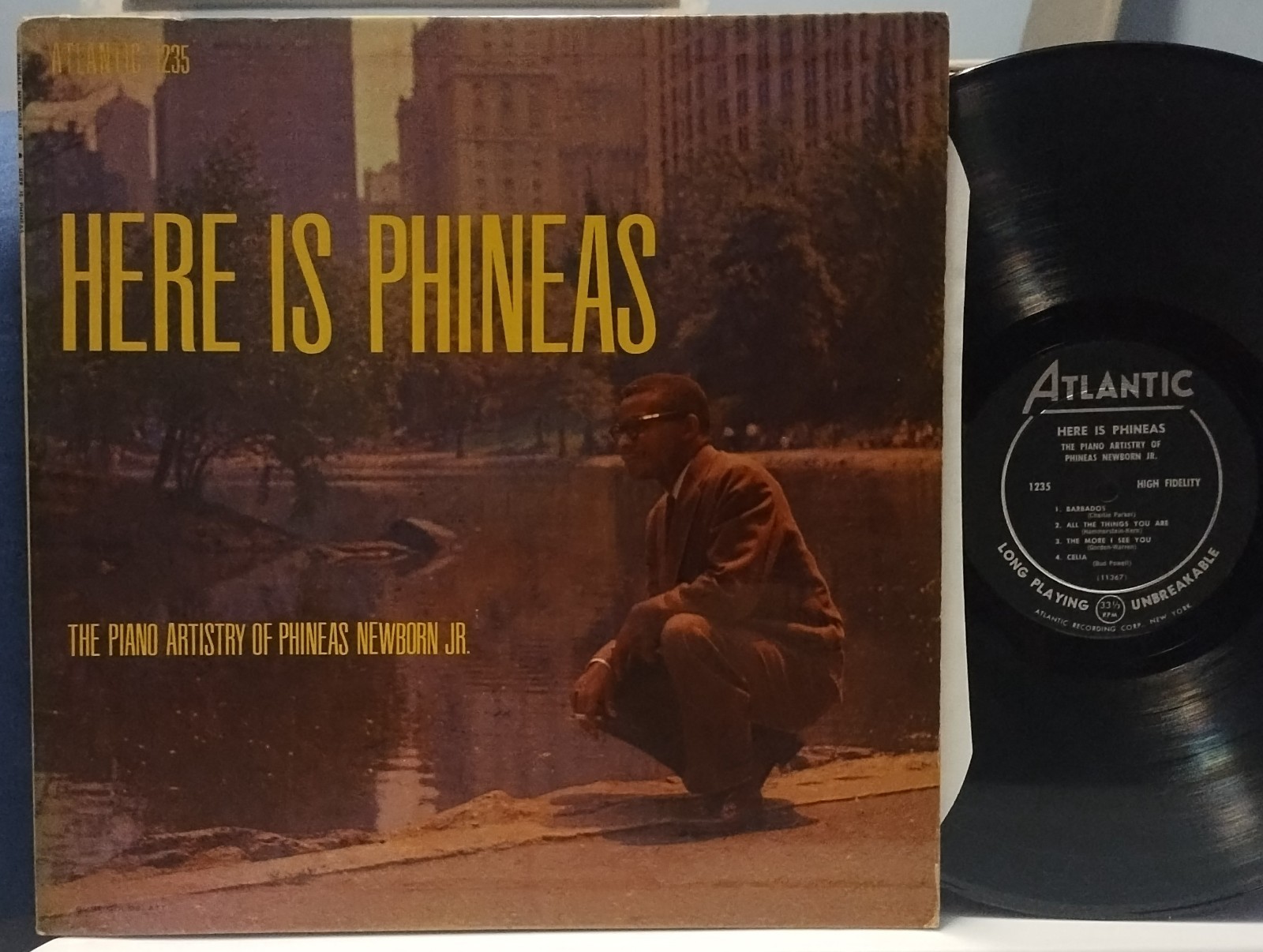 PHINEAS NEWBORN Here is ORIG 1956 DG ATLANTIC LP Kenny Clarke/Pettiford RVG Jazz