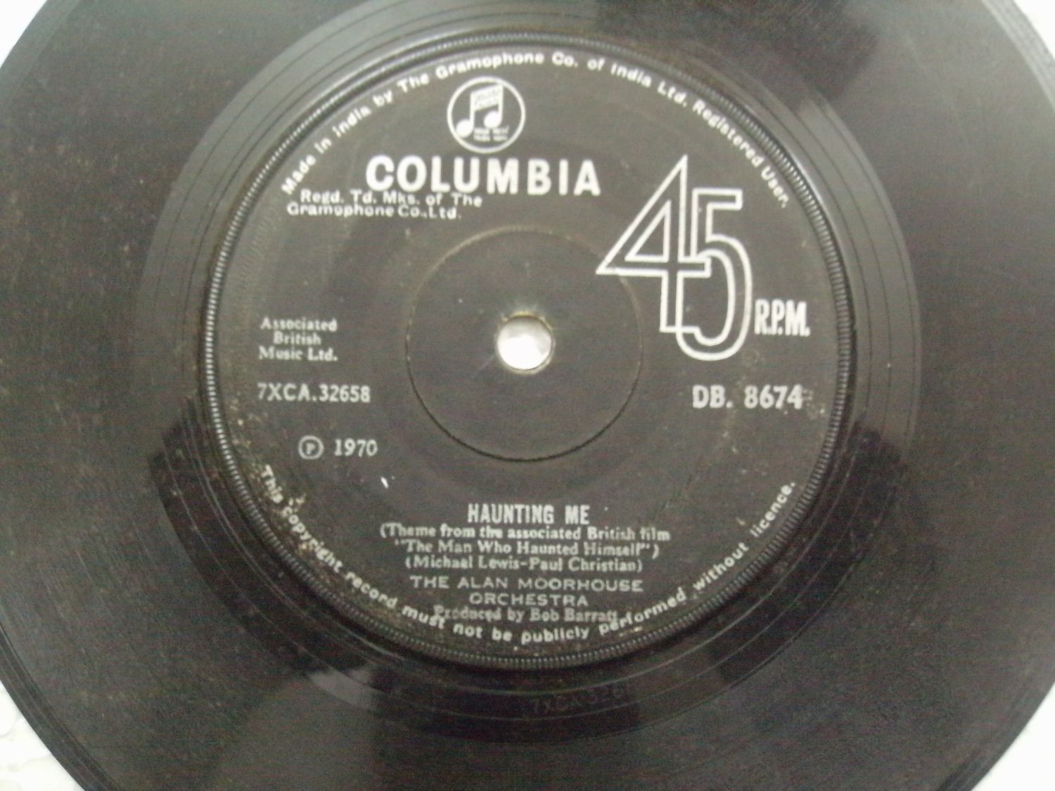 The Alan Moorhouse Orchestra Db 8674 Rare Single 7