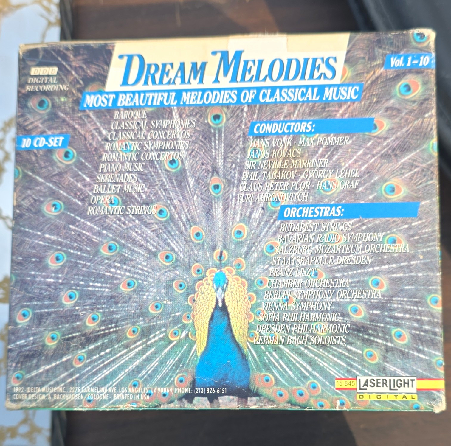 LaserLight Dream Melodies Classical Box Set Vol. 1-10 10CD 1992 15 845
