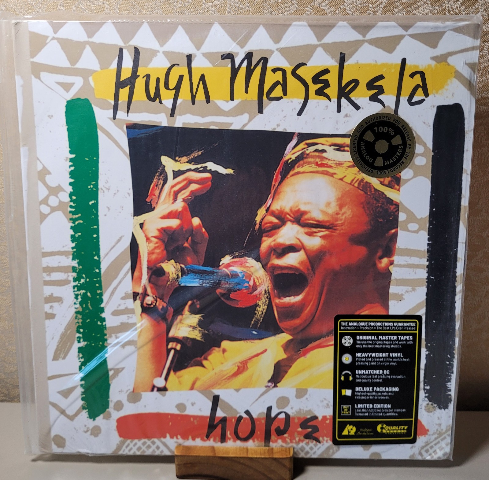 Hope by Hugh Masekela (Sealed & New)w/minor sleeve damage
