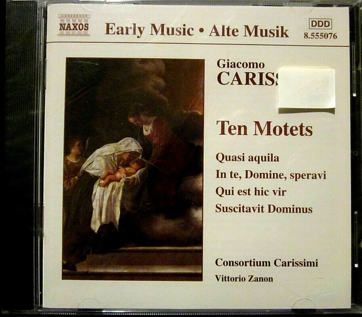 Giacomo Carissimi Ten Motets CD Consortium Carissimi BRAND NEW in shrink wrap