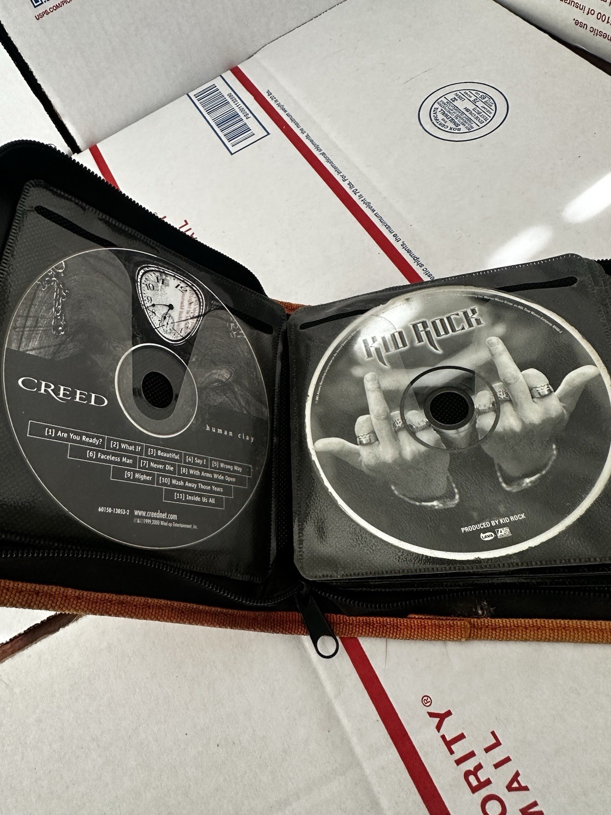 Binder Full of 15 Vintage Music CDs Selection of Classic Rock 80's 90's, Etc…