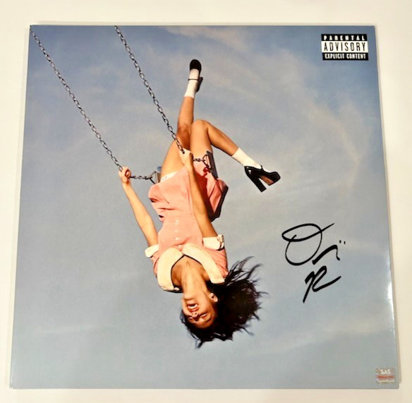OLIVIA RODRIGO YOU SEEM PRETTY SAD FOR A GIRL SO IN LOVE SIGNED VINYL RECORD