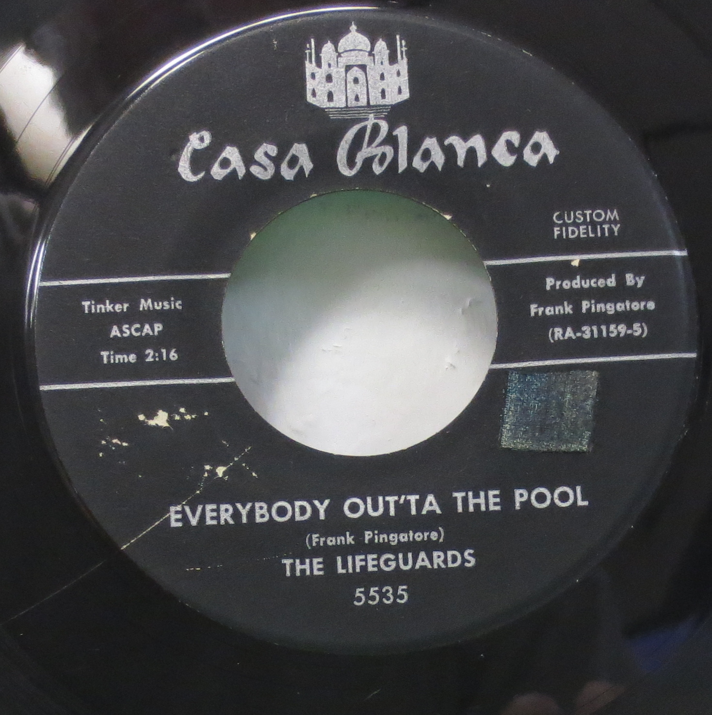 ROCKABILLY SURF INSTRO LIFEGUARDS EVERYBODY OUT 1959 CASA BLANCA 45