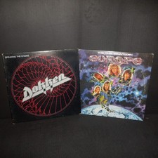 HARD ROCK vinyl LOT x2 DOKKEN Breaking The Chains + EUROPE Final Countdown VG+ picture