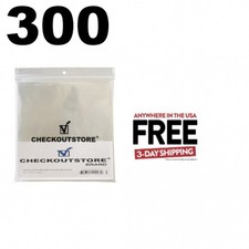 300 COS Crystal Clear Plastic BOPP for 12