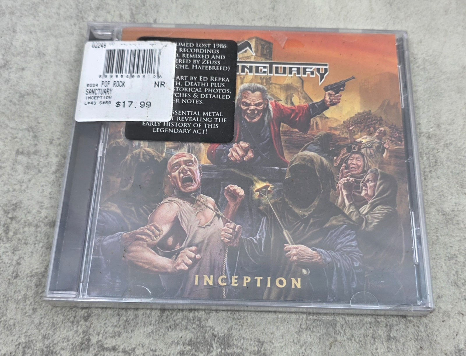 Sanctuary Inception CD Brand New Sealed 1986 Lost Recordings Ed Repka Art Thrash