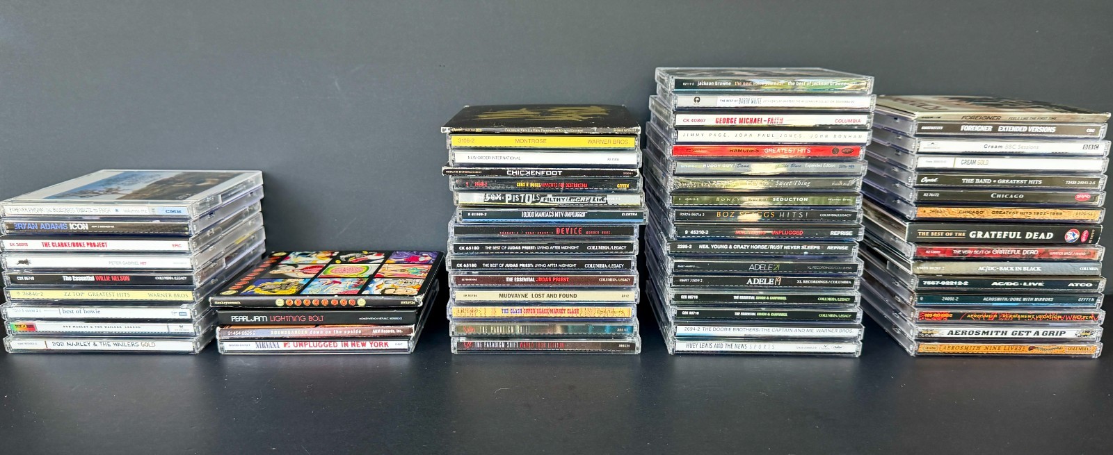 Lot of 60 CDs Classic Rock, Alt, Grunge, Yacht,  Jazz, Odds & Ends