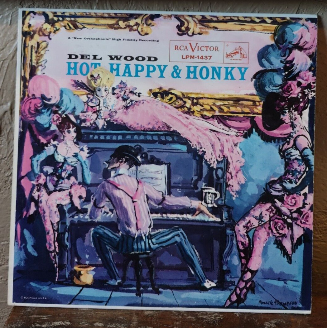 Del Wood Hot Happy & Honky RCA Victor 1957 Vintage Vinyl - LPM-1437