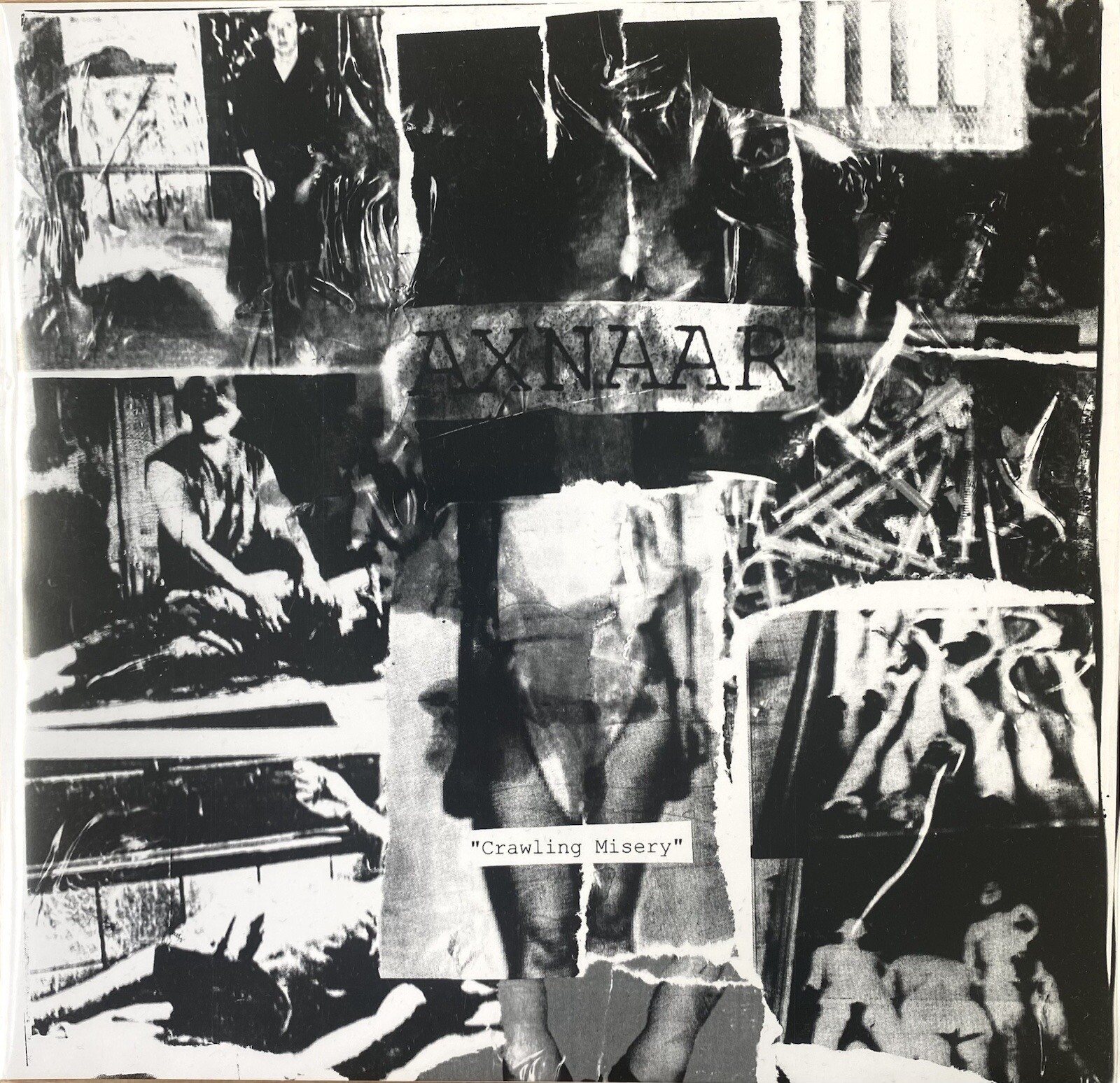 AXNAAR - CRAWLING MISERY 7” VINYL LTD 200 BLACK METAL OCCULT BIZARRE UPROAR