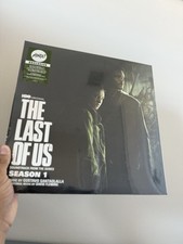 The Last Of Us Season 1 Mondo Vinyl Soundtrack Black And Silver Swirl In Hand picture