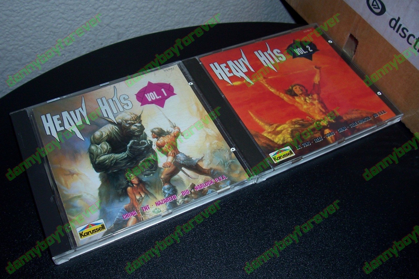 Heavy Hits Vol 1 & 2 CD Lot DIO TNT China Doro Paganini Warlock Zodiac Mindwarp