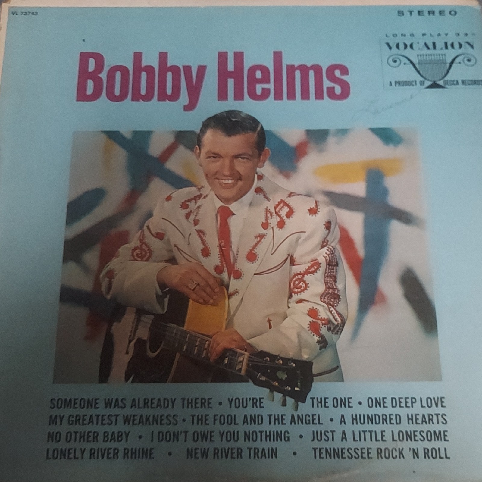 Bobby Helms – Bobby Helms -1965 Vocalion VL-73743 Country Folk Vinyl LP Record