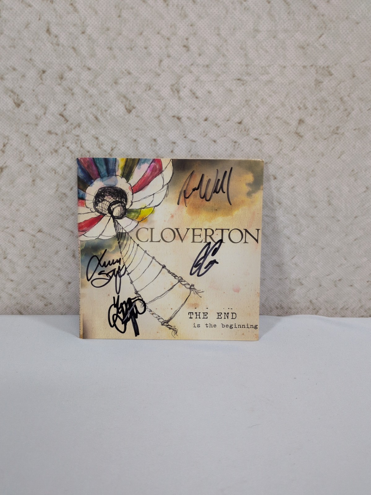 Cloverton The End is the Beginning CD EP Signed Autograph by Band Christian