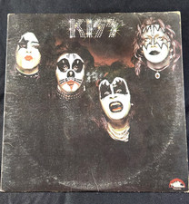 KISS Debut Self Titled Vinyl LP 1974 Casablanca NBLP 7001 CP Pitman Pressing G+ picture