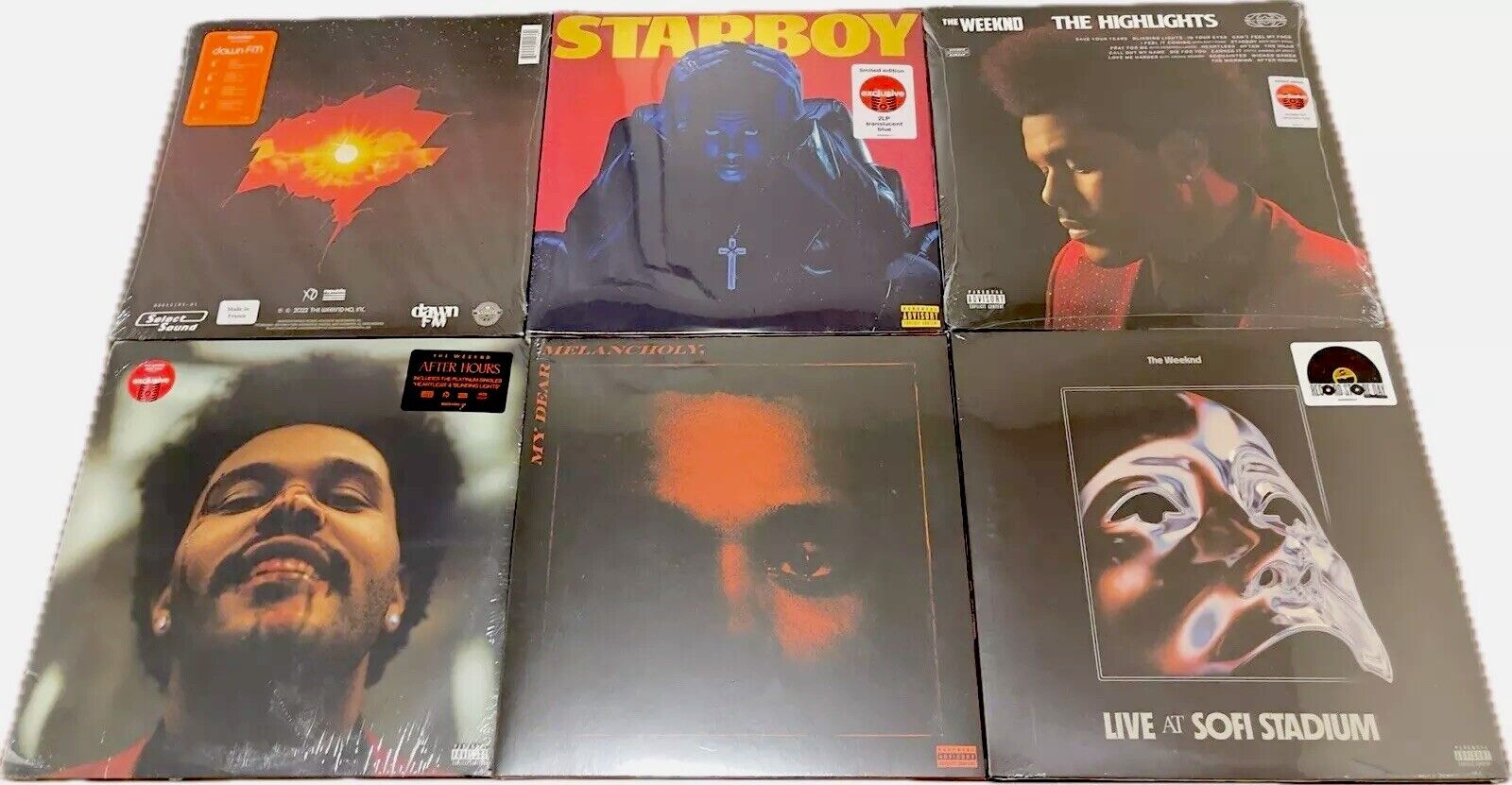 THE WEEKND Vinyl LP Lot - SEALED, Box Mailed, Three w min creases*READ