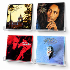 6 Pack Vinyl Record Wall Mount Display Acrylic LP Album Cover Holder Shelf picture