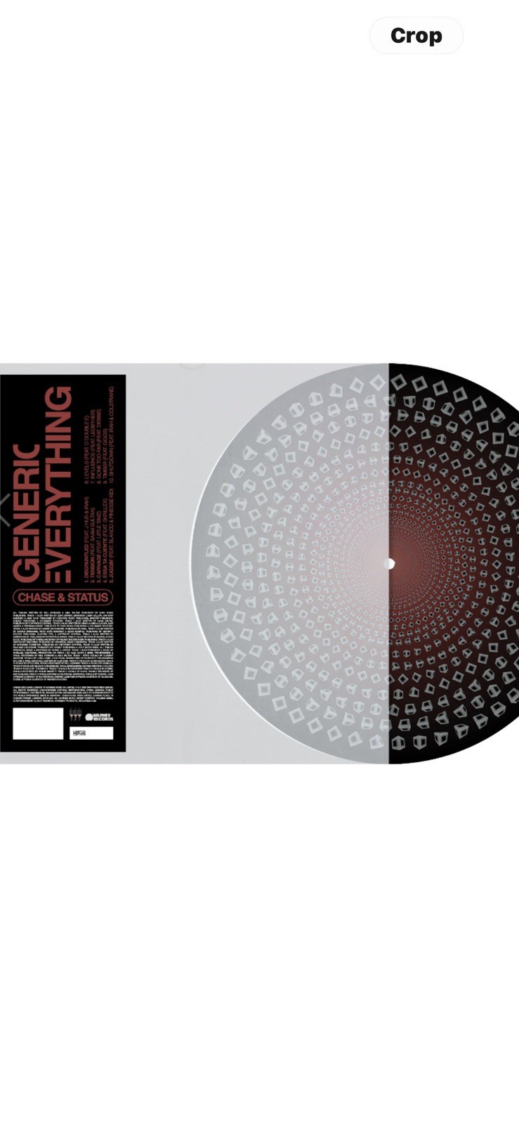 CHASE & STATUS GENERIC EVERYTHING, 1000 COPIES BLOOD RECORDS (ZOETROPE) SOLD OUT
