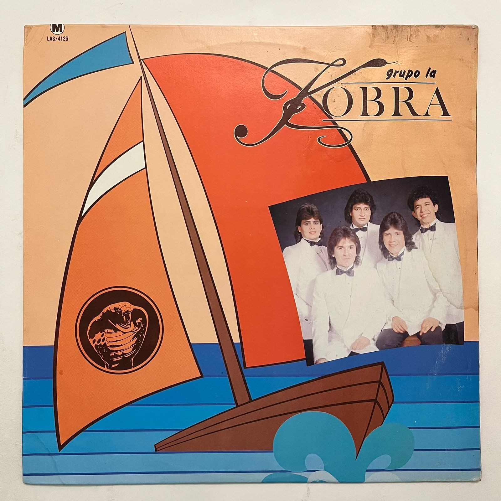 GRUPO LA KOBRA - 1987 SELF TITLED - MEXICAN LP ALBUM MILD COVER, CUMBIA