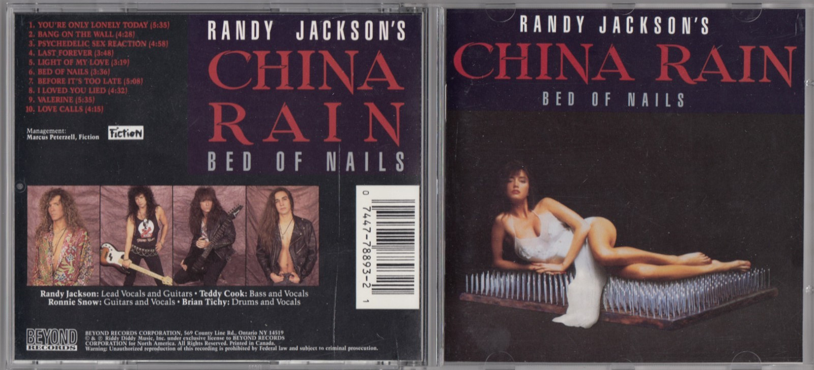 China Rain - Bed of Nails (CD, Oct-1993, Ignition Records) BRC-8893 RARE