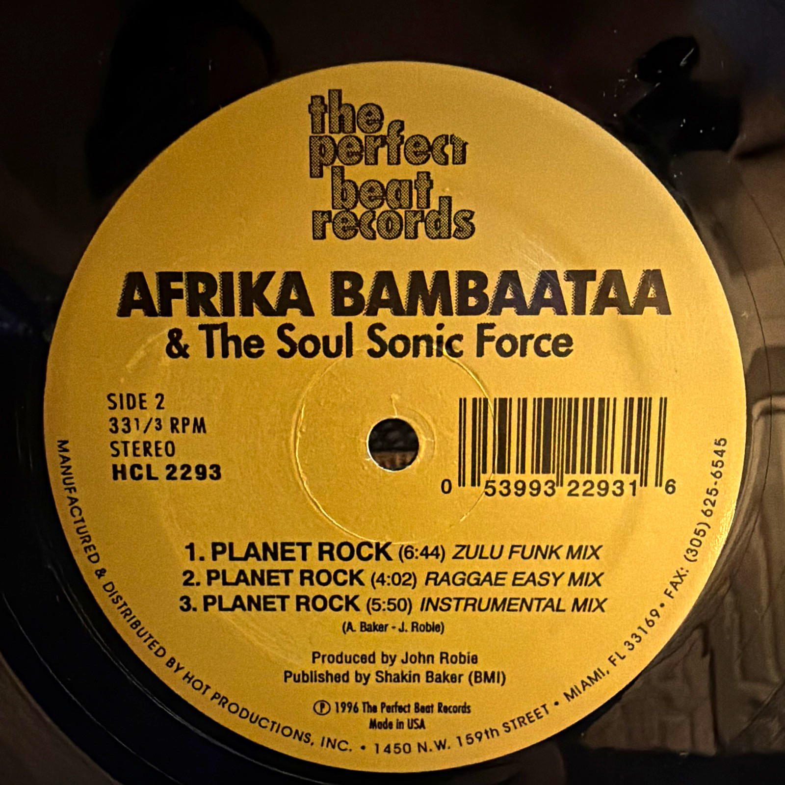 Afrika Bambaataa & The Soul Sonic Force Planet Rock 12