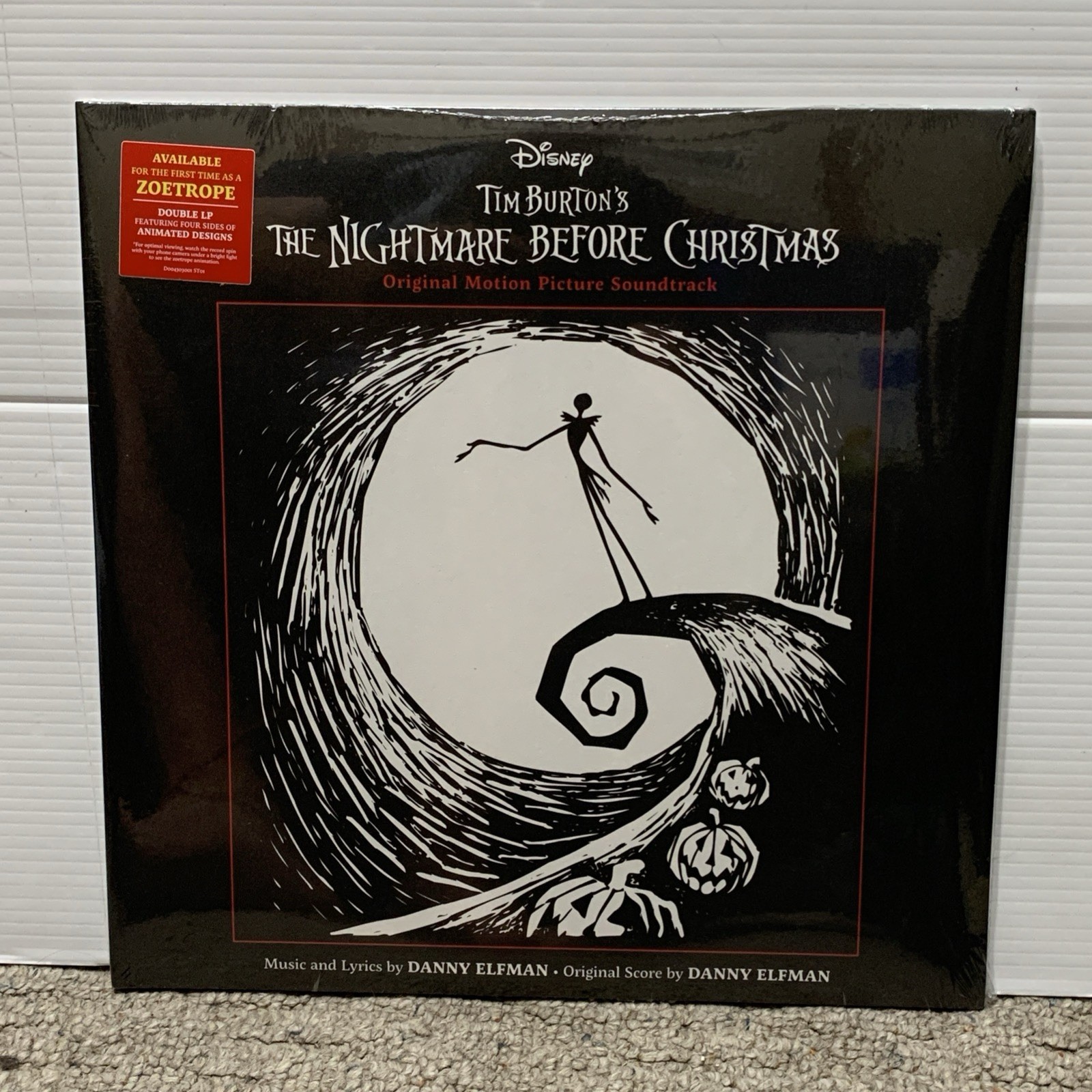 Tim Burton's The Nightmare Before Christmas OST Zoetrope Vinyl 2 LP Danny Elfman