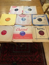VINTAGE 78 RPM RECORDS, blues jazz, pop, country, w/sleeves, Lot of 10 picture